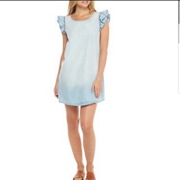 As U Wish Dresses & Skirts - Chambray Blue Casual dress Size S S